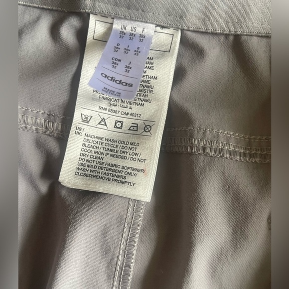 ADIDAS Men's Gray Golf Pants size 38x32 - Picture 8 of 9